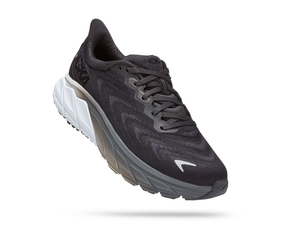 Women's Hoka One One Arahi 6 Black/White - Orleans Shoe Co.