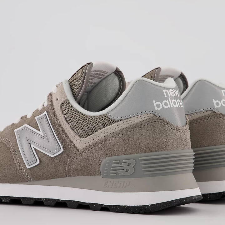 Women's New Balance WL574EVG Grey with White - Orleans Shoe Co.