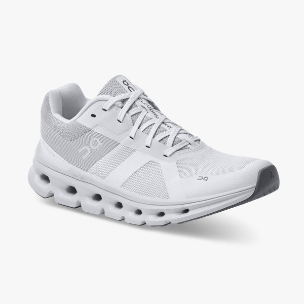 Women's On Running Cloudrunner White/Frost - Orleans Shoe Co.