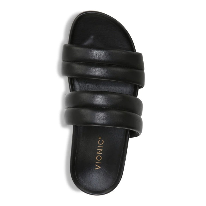 Vionic Women’s Mayla Slide Sandal Black - Orleans Shoe Co.