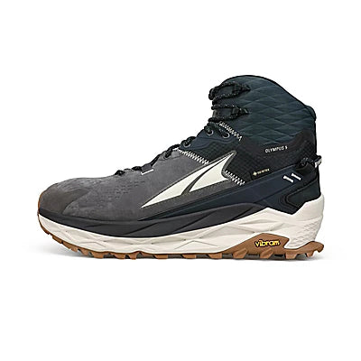 Men's Altra Olympus 5 Hike Mid GTX Black Grey - Orleans Shoe Co.