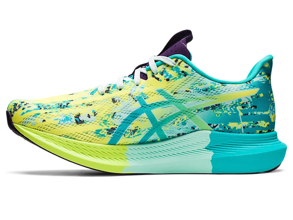 Women's Asics Noosa Tri 14 Safety Yellow Soothing Sea - Orleans Shoe Co.