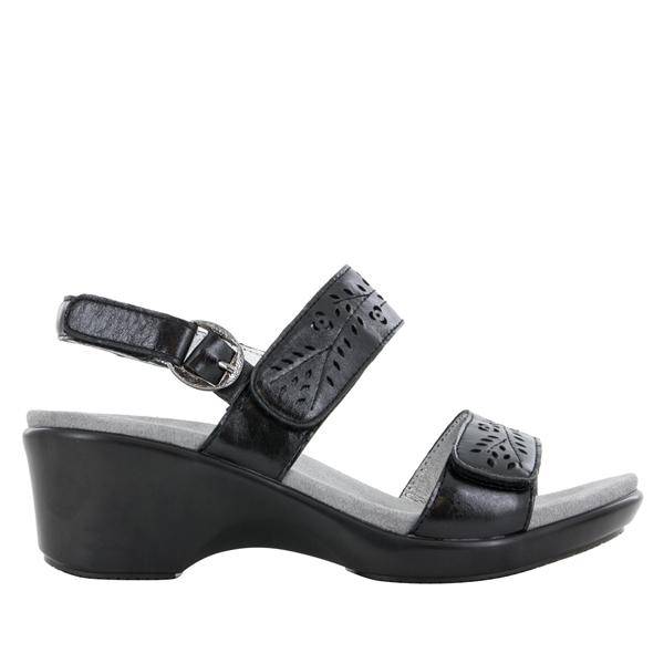 Women's Romi Black Sandal - Orleans Shoe Co.
