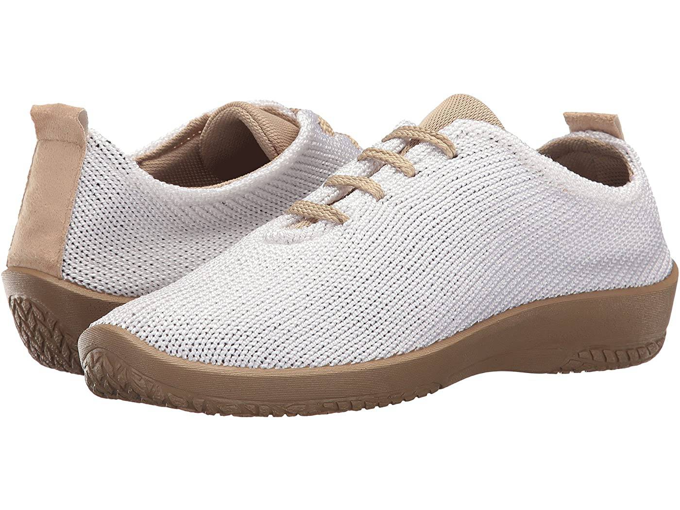 Arcopedico Women s LS White Vegan Knit Lace Up Orleans Shoe Co