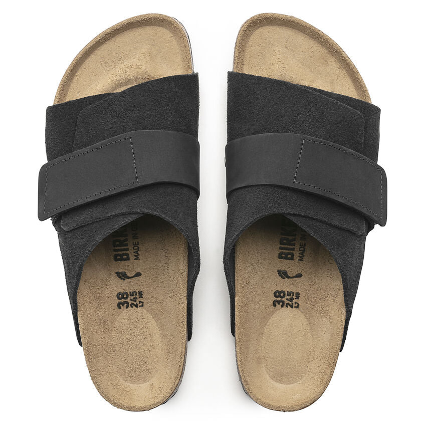 Kyoto Black Nubuck/Suede Leather - Orleans Shoe Co.
