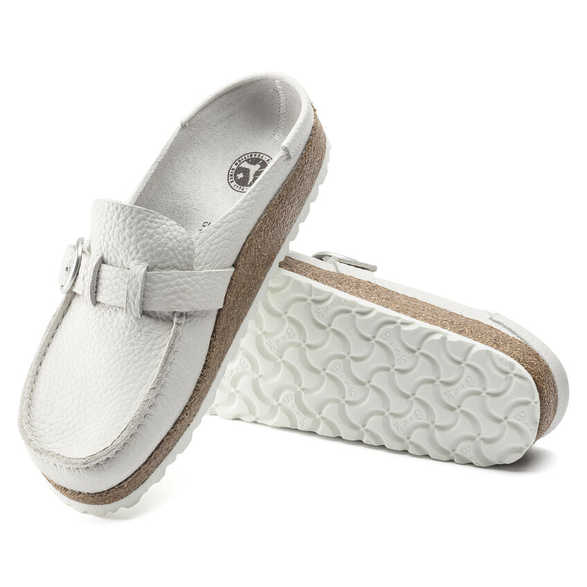 Women's Buckley Natural Leather White - Orleans Shoe Co.