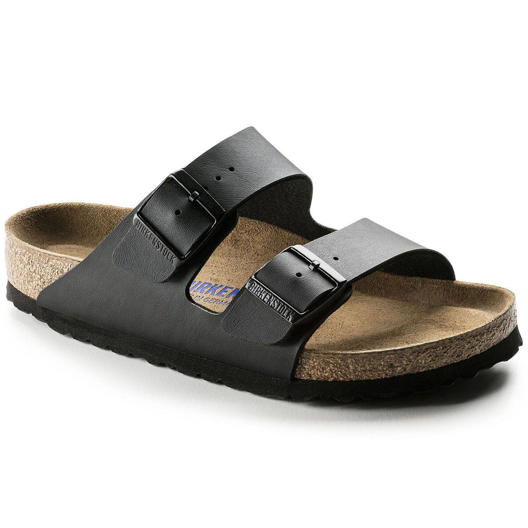 Arizona Black BirkoFlor Soft Footbed Sandal - Orleans Shoe Co.