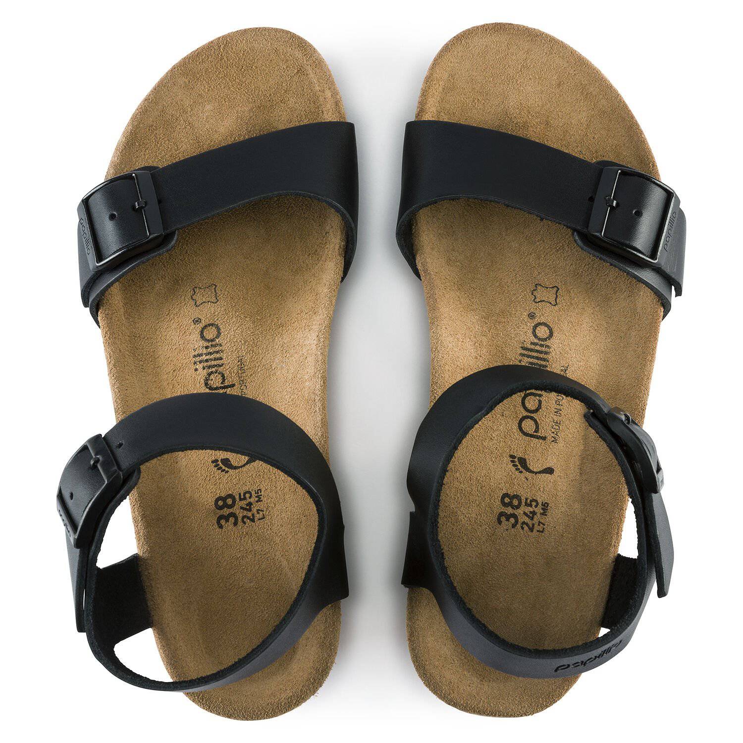 Birkenstock rio shops black