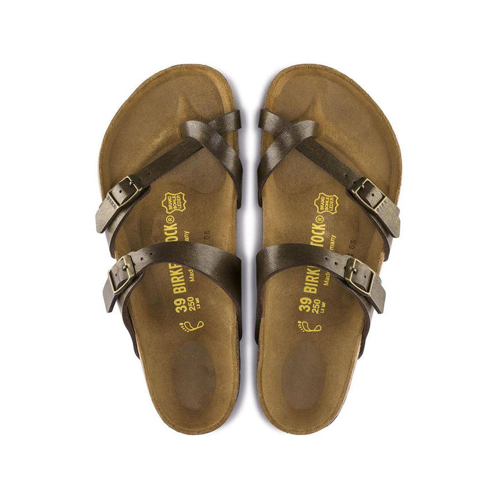 Mayari Golden Brown Birko-Flor Sandal - Orleans Shoe Co.