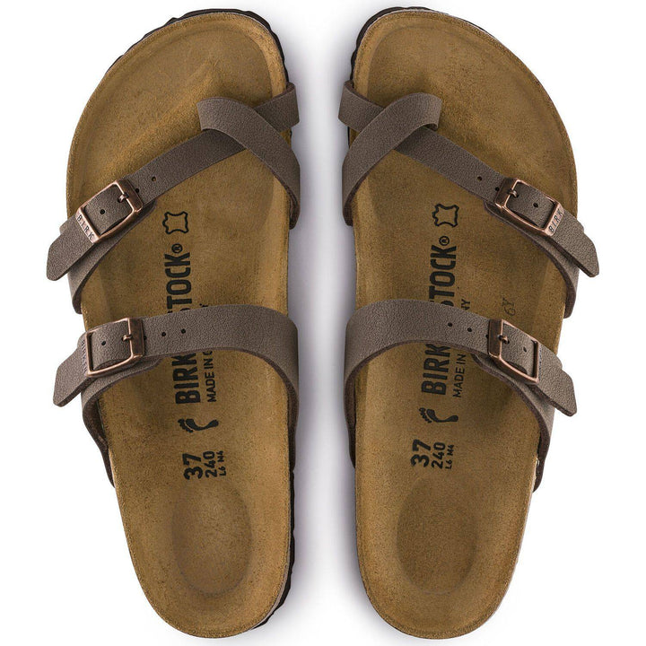 Mayari Mocha Birkibuc Sandal - Orleans Shoe Co.