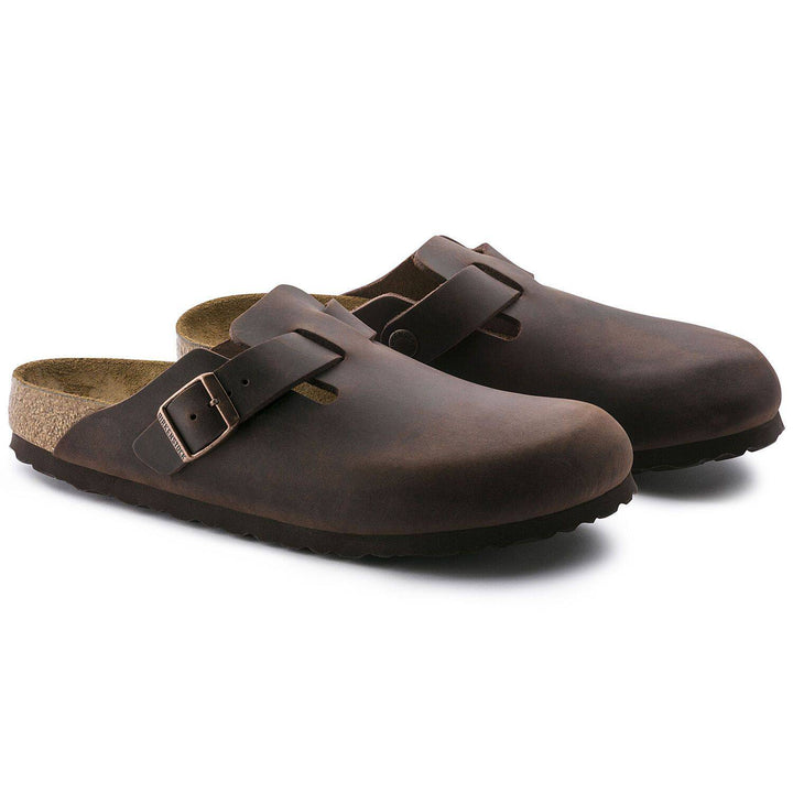 Unisex Boston Habana Oiled Leather Soft Footbed Sandal - Orleans Shoe Co.