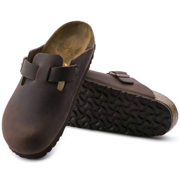 Unisex Boston Habana Oiled Leather Soft Footbed Sandal - Orleans Shoe Co.