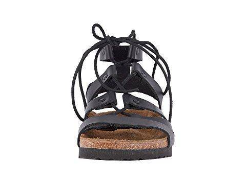 Women's Cleo Black Leather Sandal - Orleans Shoe Co.