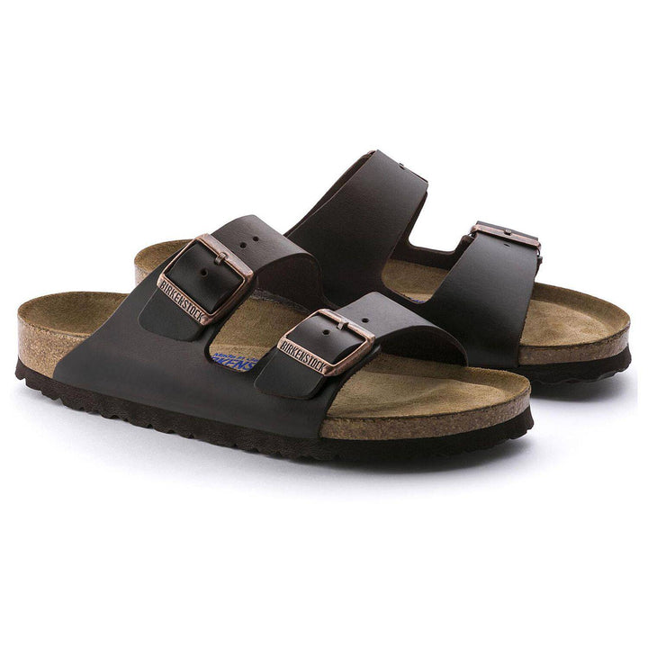 Arizona Brown Amalfi Testa Di Moro Soft Footbed Sandal - Orleans Shoe Co.