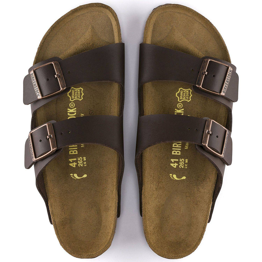 Arizona Dark Brown Birko-Flor Sandal - Orleans Shoe Co.