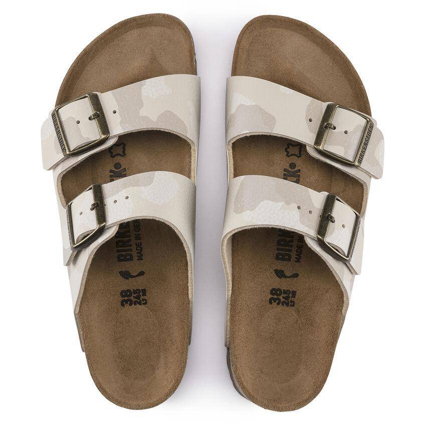 Birkenstock Women's Arizona Desert Soil Camo Sand Birko Flor Hard