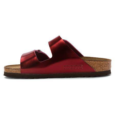 Birkenstock Arizona Soft Footbed Women s Metallic Tourmaline Leather N Sandals