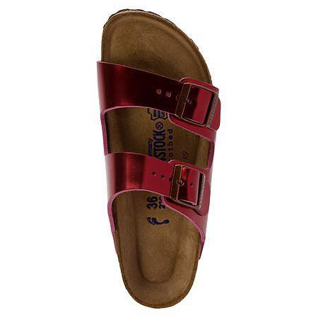 Arizona Metallic Dark Tourmaline Leather Soft Footbed Sandal - Orleans Shoe Co.