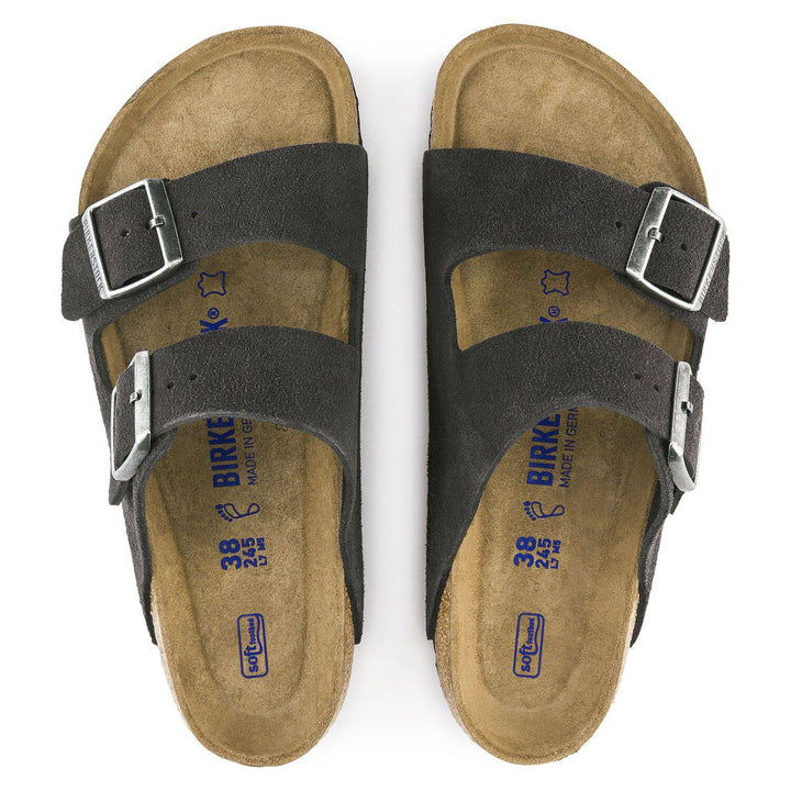 Arizona Velvet Grey soft footbed - Orleans Shoe Co.