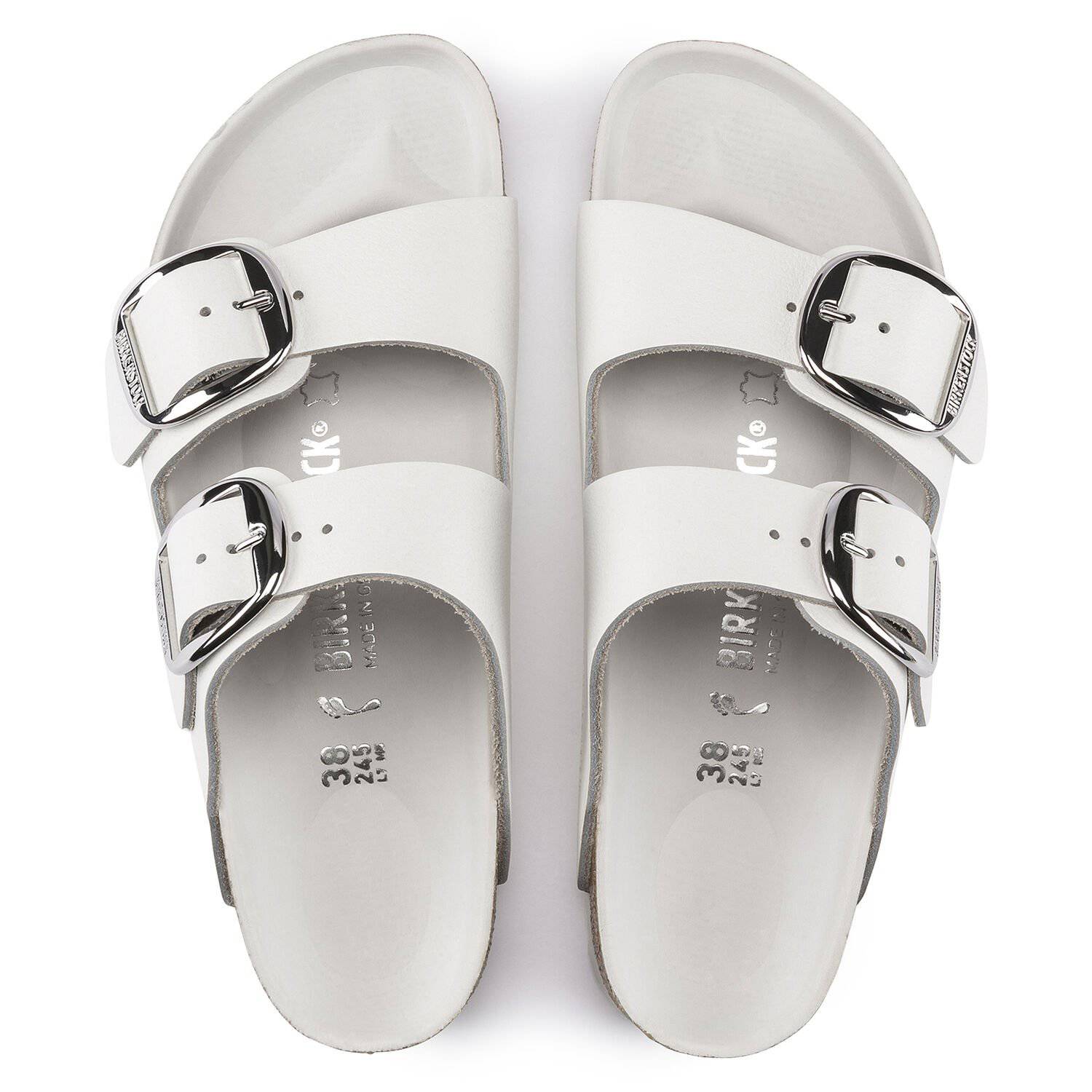 Birkenstock arizona white hot sale size 38