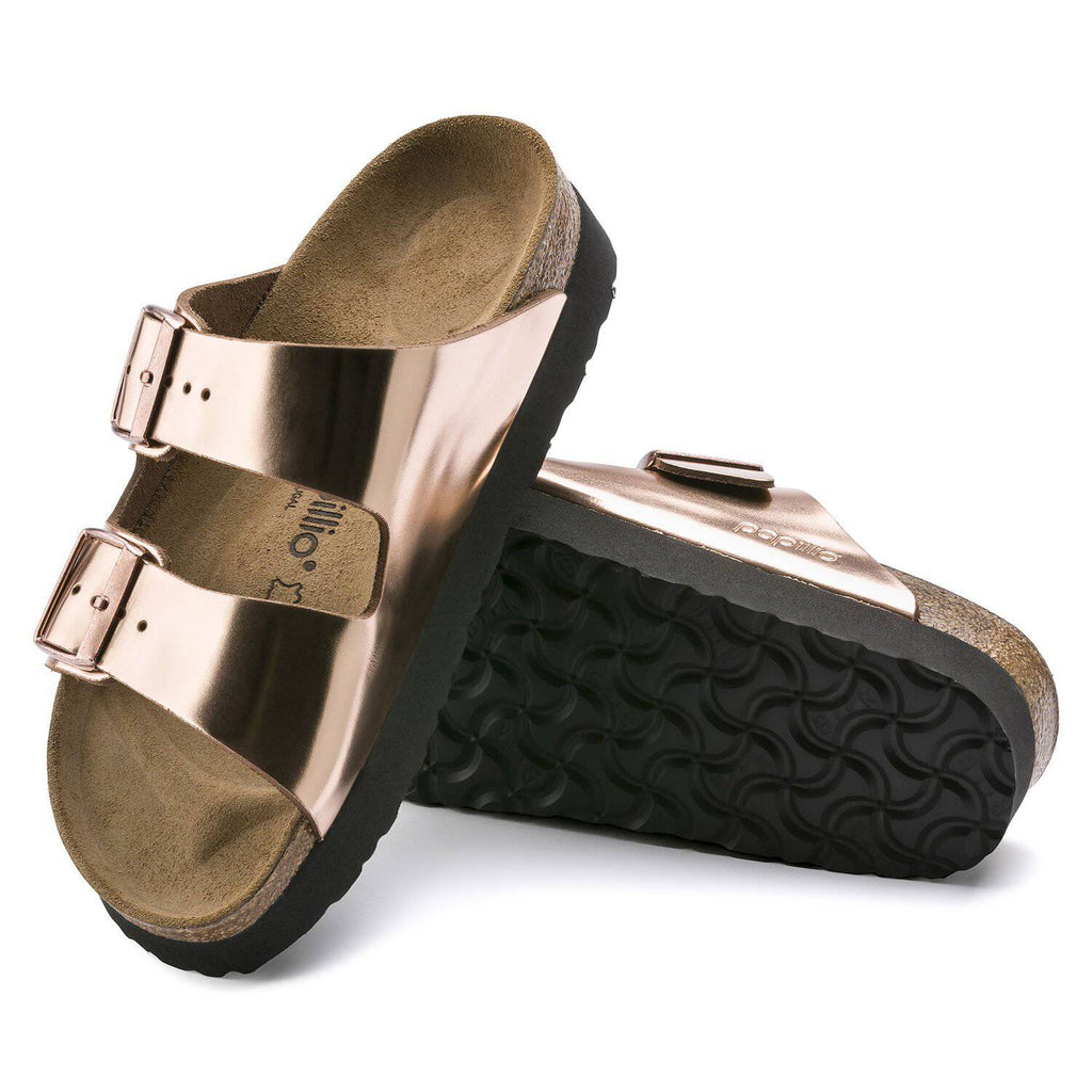 Birkenstock arizona vintage metallic rose copper hot sale