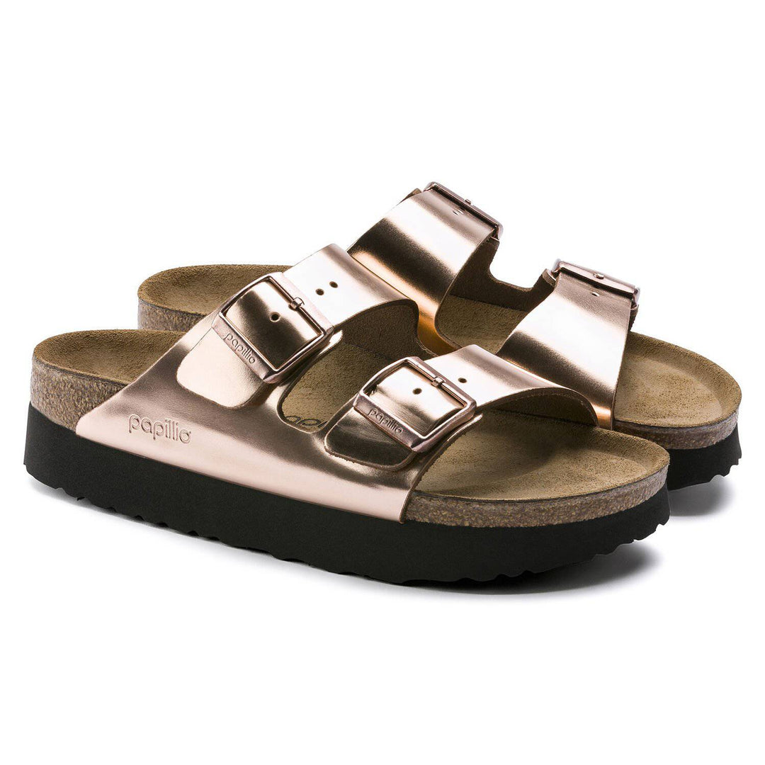 Women's Arizona Pap Metallic Copper Sandal - Orleans Shoe Co.