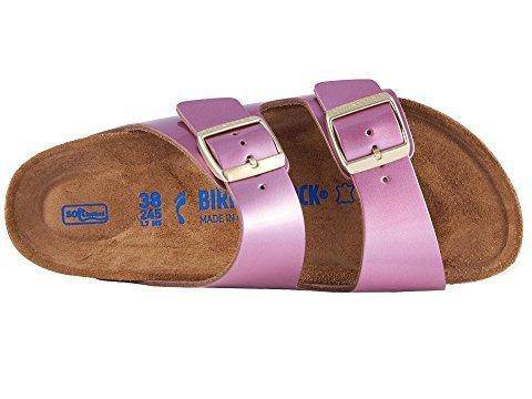 Women's Arizona Spectacular Pink Leather Soft Footbed Sandal - Orleans Shoe Co.
