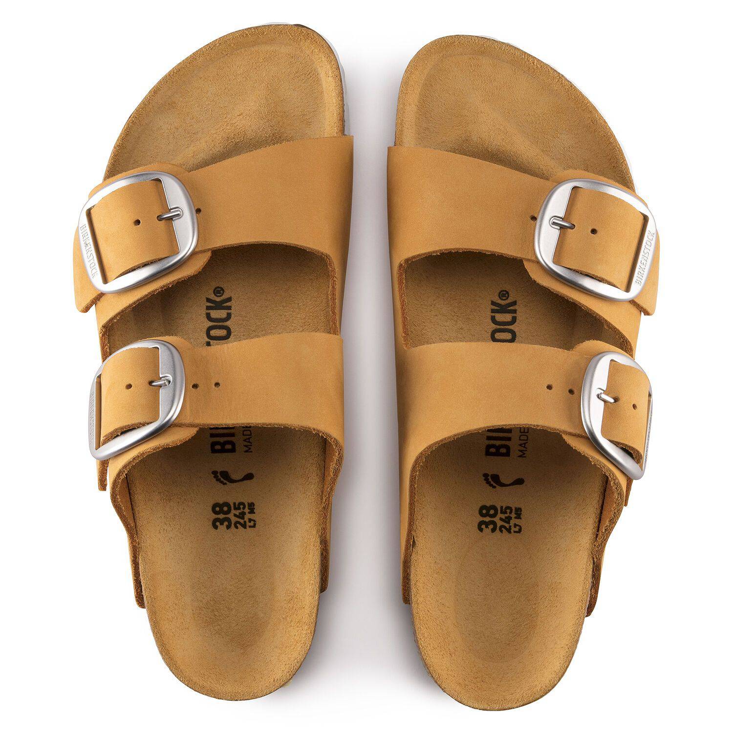 Birkenstock Women's Arizona Big Buckle Apricot – Orleans Shoe Co.