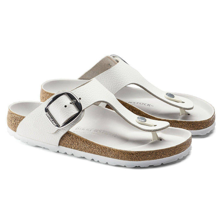 Gizeh Big Buckle White - Orleans Shoe Co.