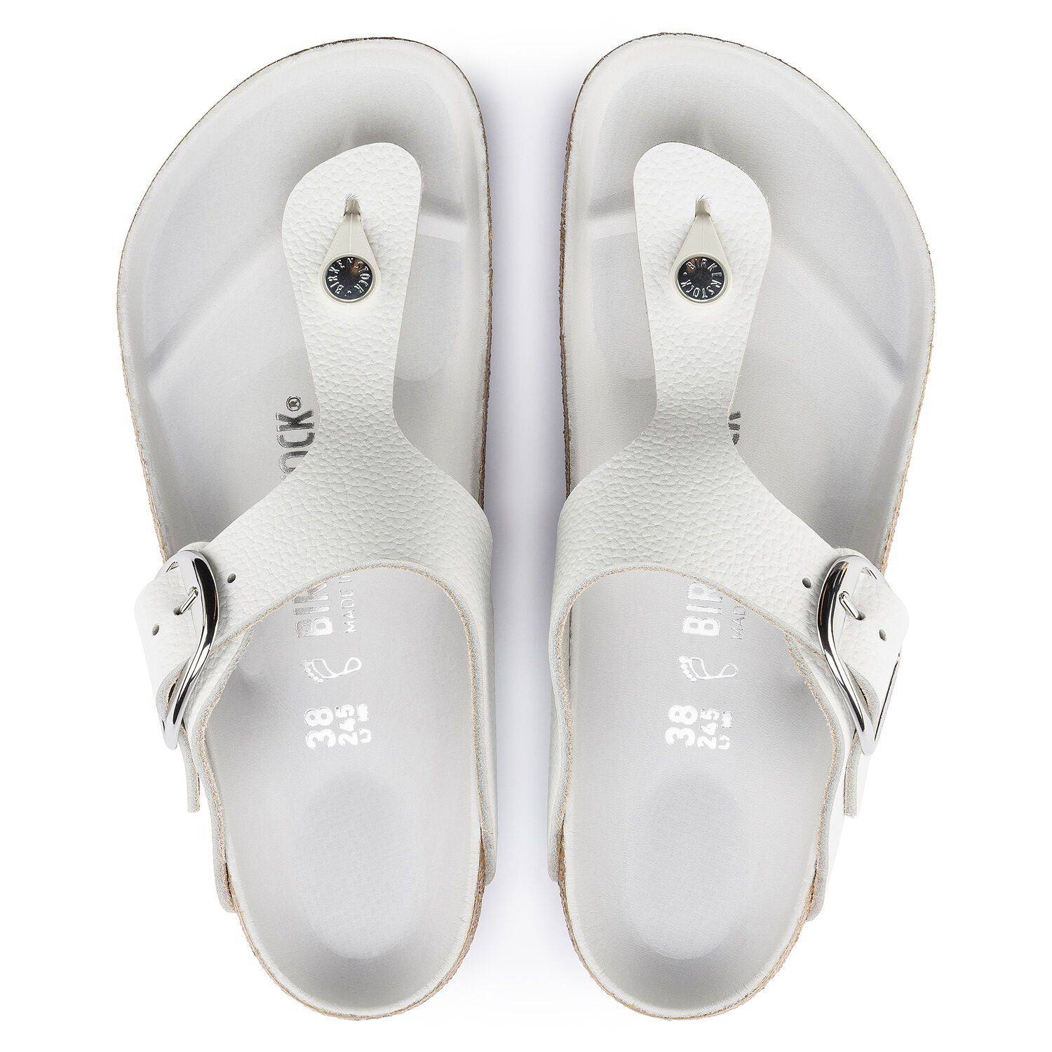 Birkenstock Women's Gizeh Big Buckle White – Orleans Shoe Co.