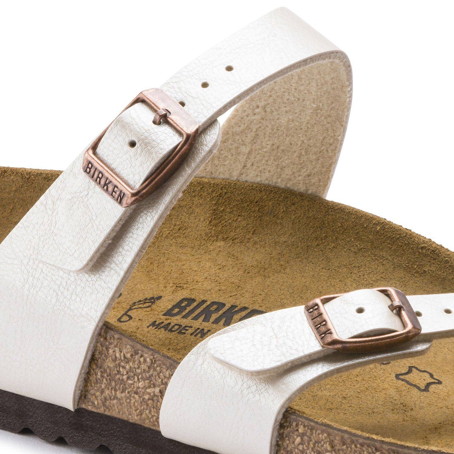 BIRKENSTOCK MAYARI STONE WOMEN'S CROSSED FLIP FLOPS BIRKO FLOR NUBUCK |  SanitariaWeb