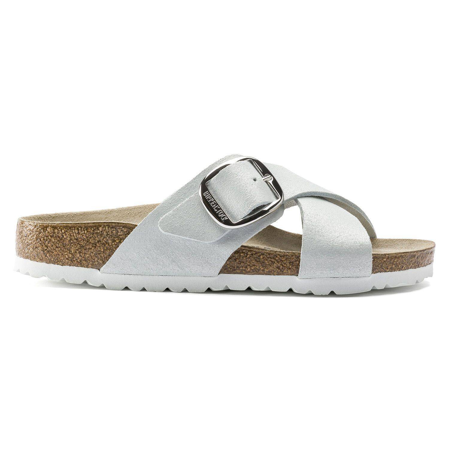 Birkenstock siena big online buckle white