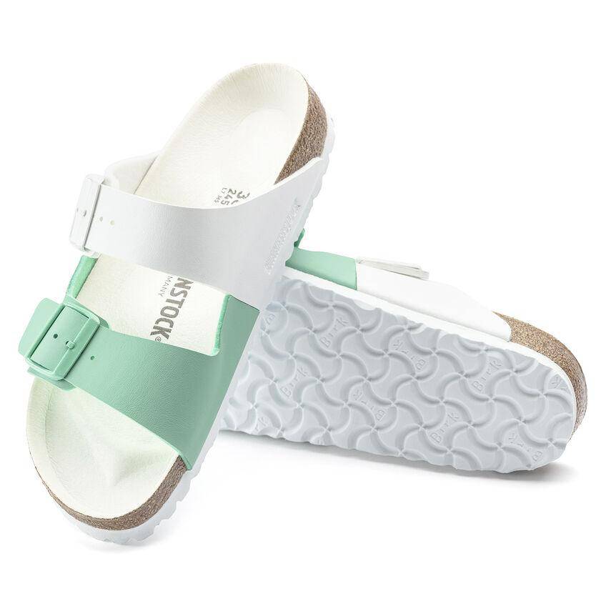 Women's Arizona Split White/Bold Jade - Orleans Shoe Co.