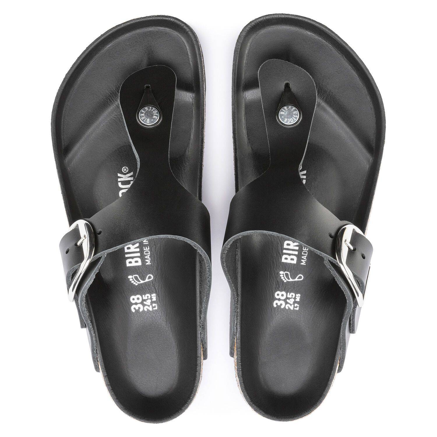 Birkenstock Women's Gizeh Big Buckle Black 1018753 – Orleans Shoe Co.