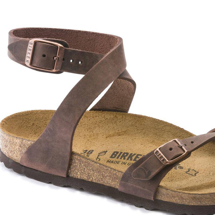 Women's Yara Habana Oiled Leather Ankle Strap Sandal - Orleans Shoe Co.