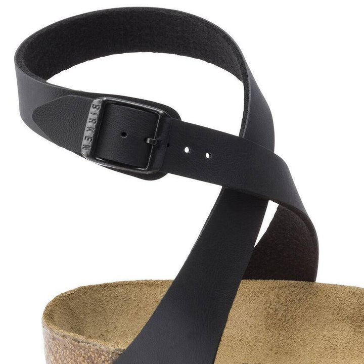 Yara Black Birko-Flor Ankle Strap Sandal - Orleans Shoe Co.