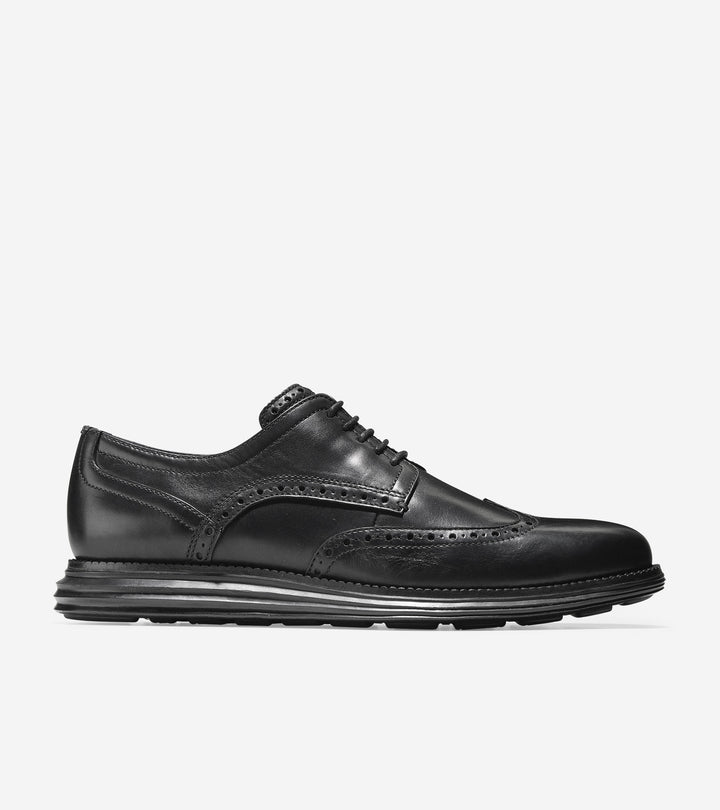 Men's Original Grand Wingtip Oxford Black/Black - Orleans Shoe Co.