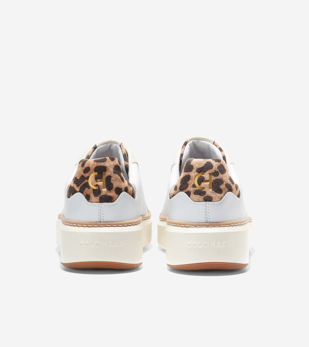 Women's Cole Haan GrandPro Topspin Sneaker White Ivory Leopard - Orleans Shoe Co.