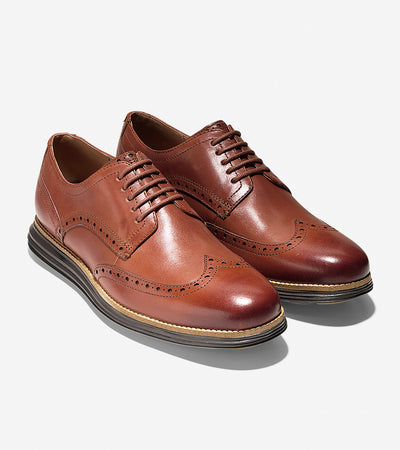 Cole Haan Men's Original Grand Wingtip Oxford Woodbury Java C26472