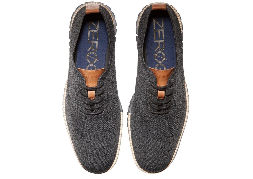 Men's Zerogrand Wingtip Oxford Black Stitchlite/Magnet - Orleans Shoe Co.