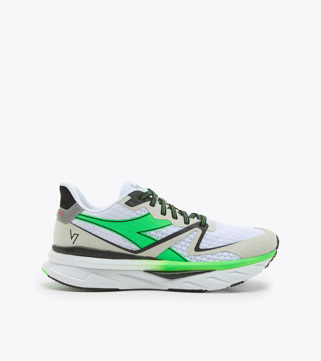 Diadora Men’s Atomo V7000 White Green Fluo Black - Orleans Shoe Co.