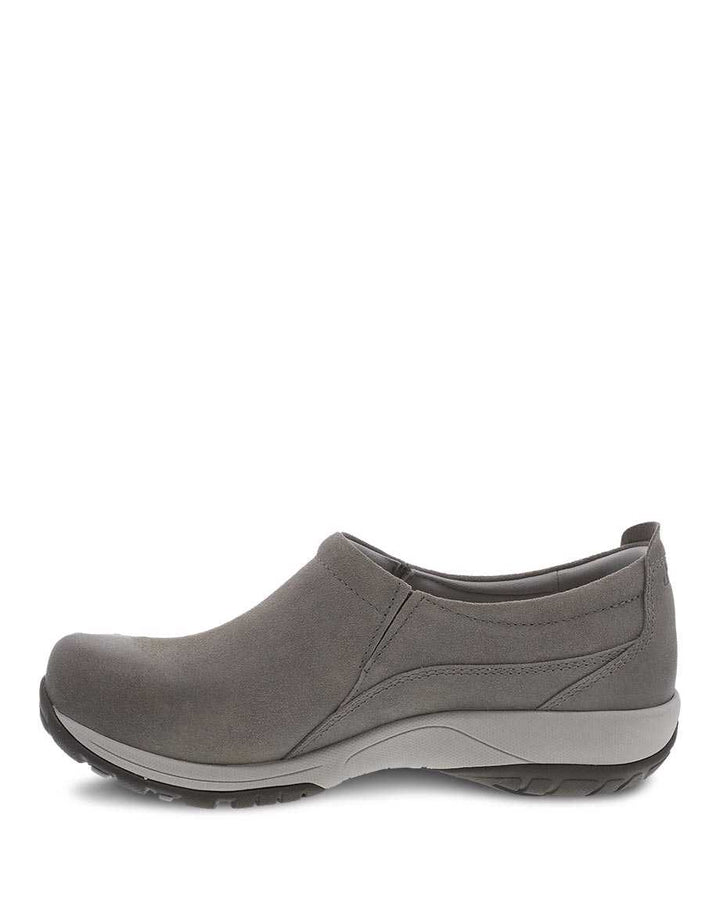 Women's Dansko Patti Burnished Suede Taupe - Orleans Shoe Co.
