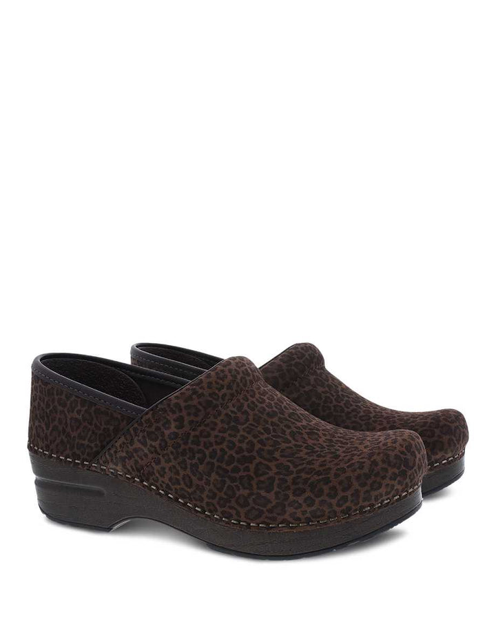Women's Dansko Professional Suede Mini Leopard - Orleans Shoe Co.