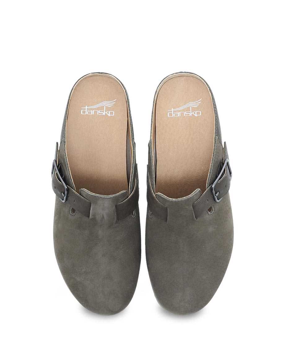 Women's Dansko Caia Milled Nubuck Taupe - Orleans Shoe Co.