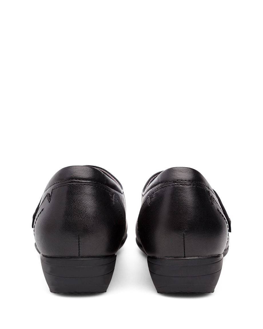 Women's Franny Black Milled Nappa Loafer - Orleans Shoe Co.