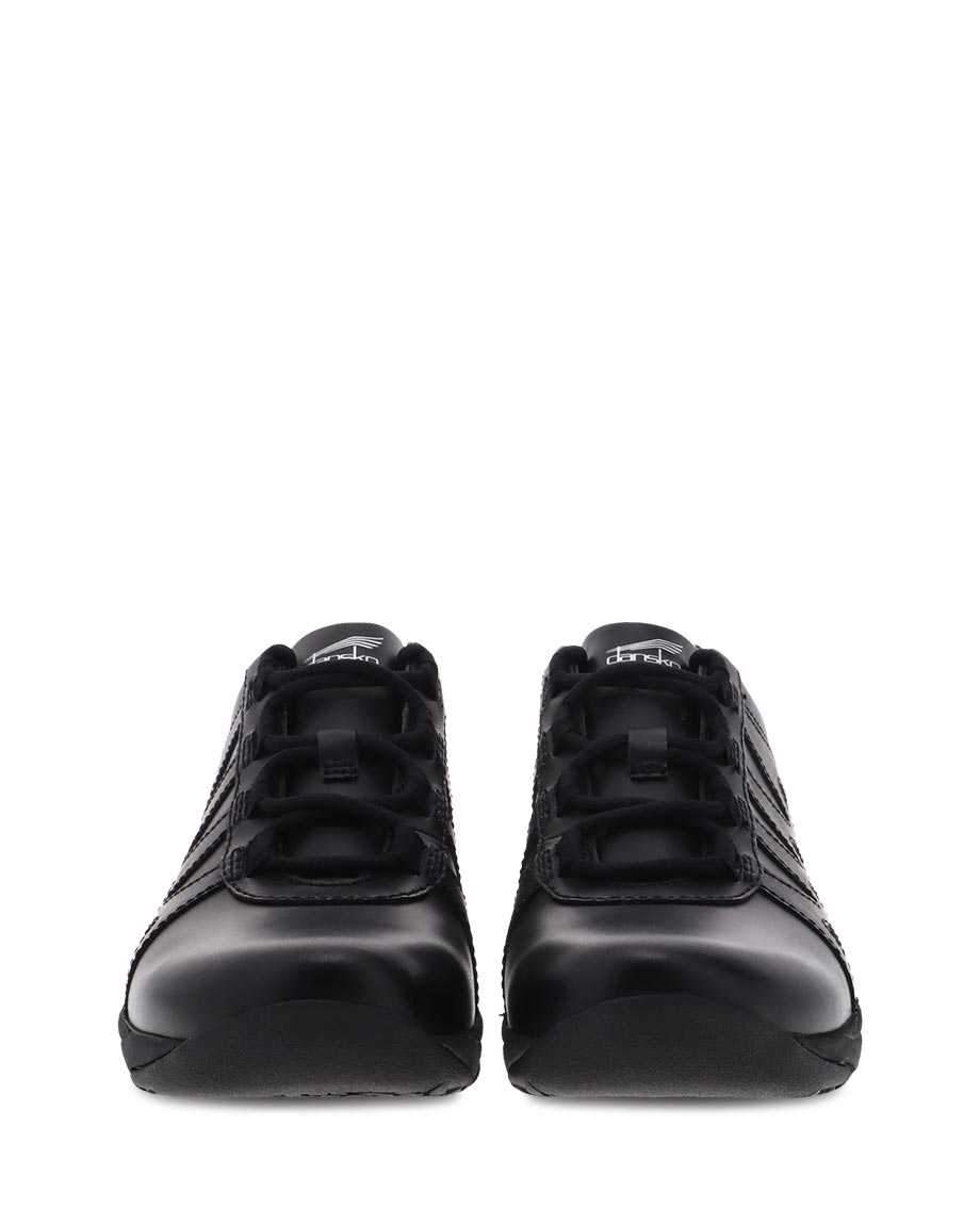 Women's Neena Leather Black Sneakers - Orleans Shoe Co.