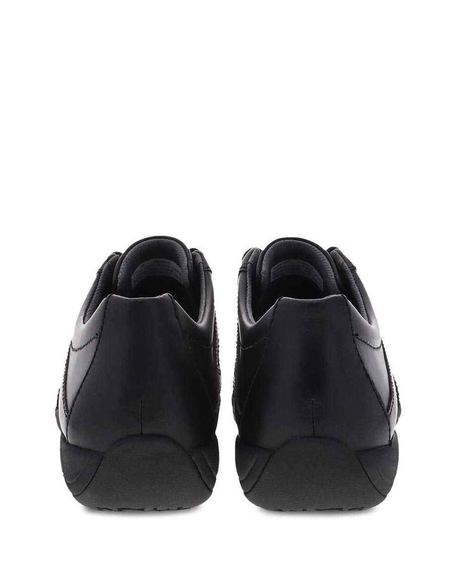 Women's Neena Leather Black Sneakers - Orleans Shoe Co.
