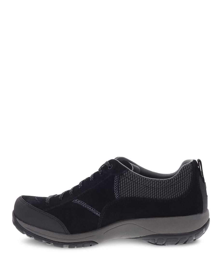 Women's Paisley Black Suede waterproof sneaker - Orleans Shoe Co.