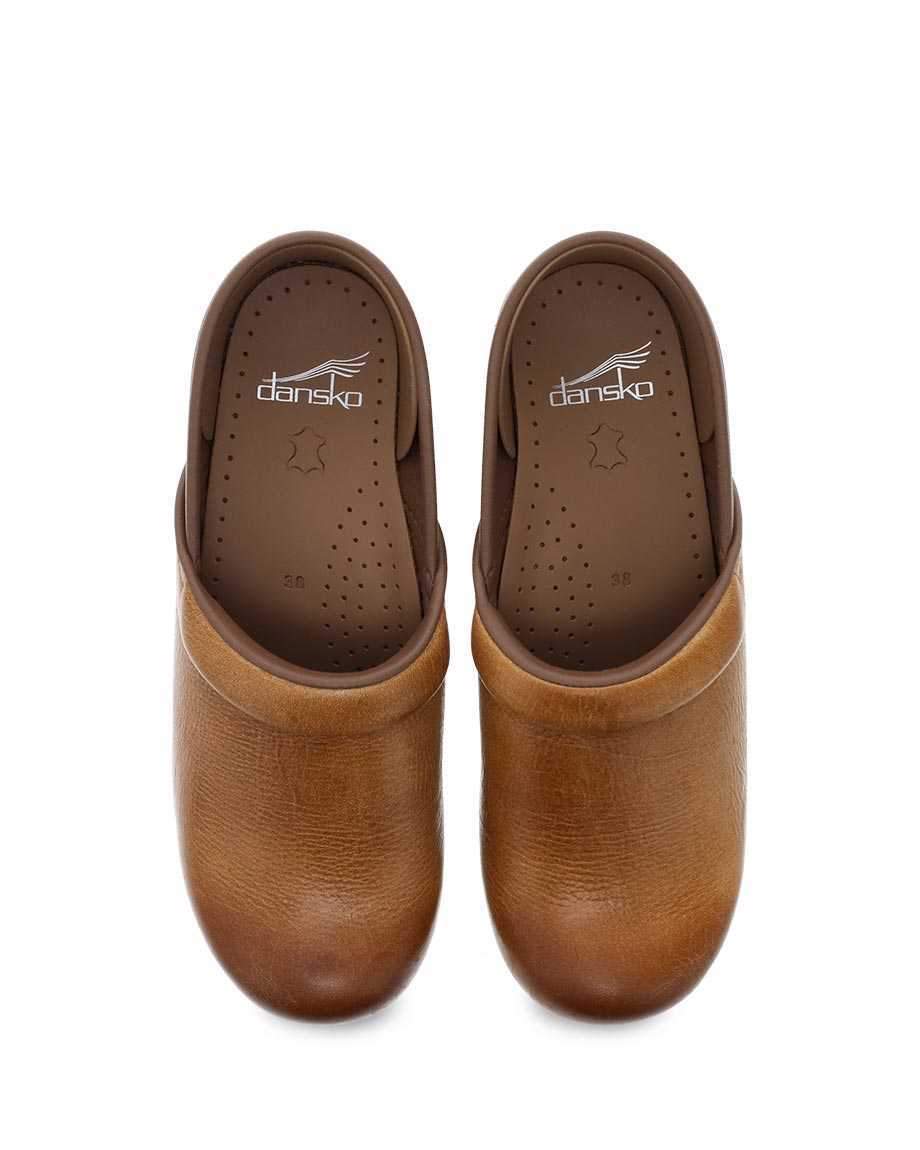 Dansko Women's Professional Distressed Honey Clog – Orleans Shoe