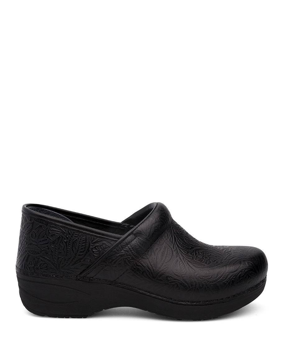 Women's XP 2.0 Black Floral Tooled Clog - Orleans Shoe Co.